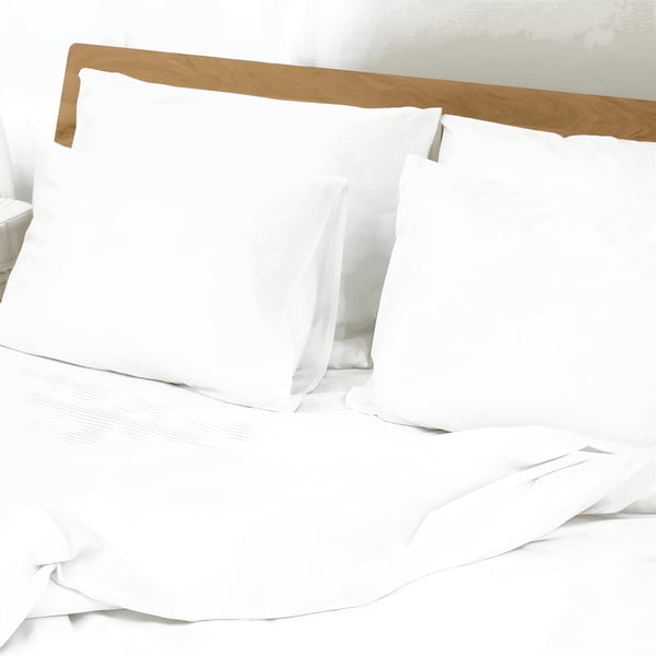 Luxury White Bedding Set 100% Egyptian Cotton Percale