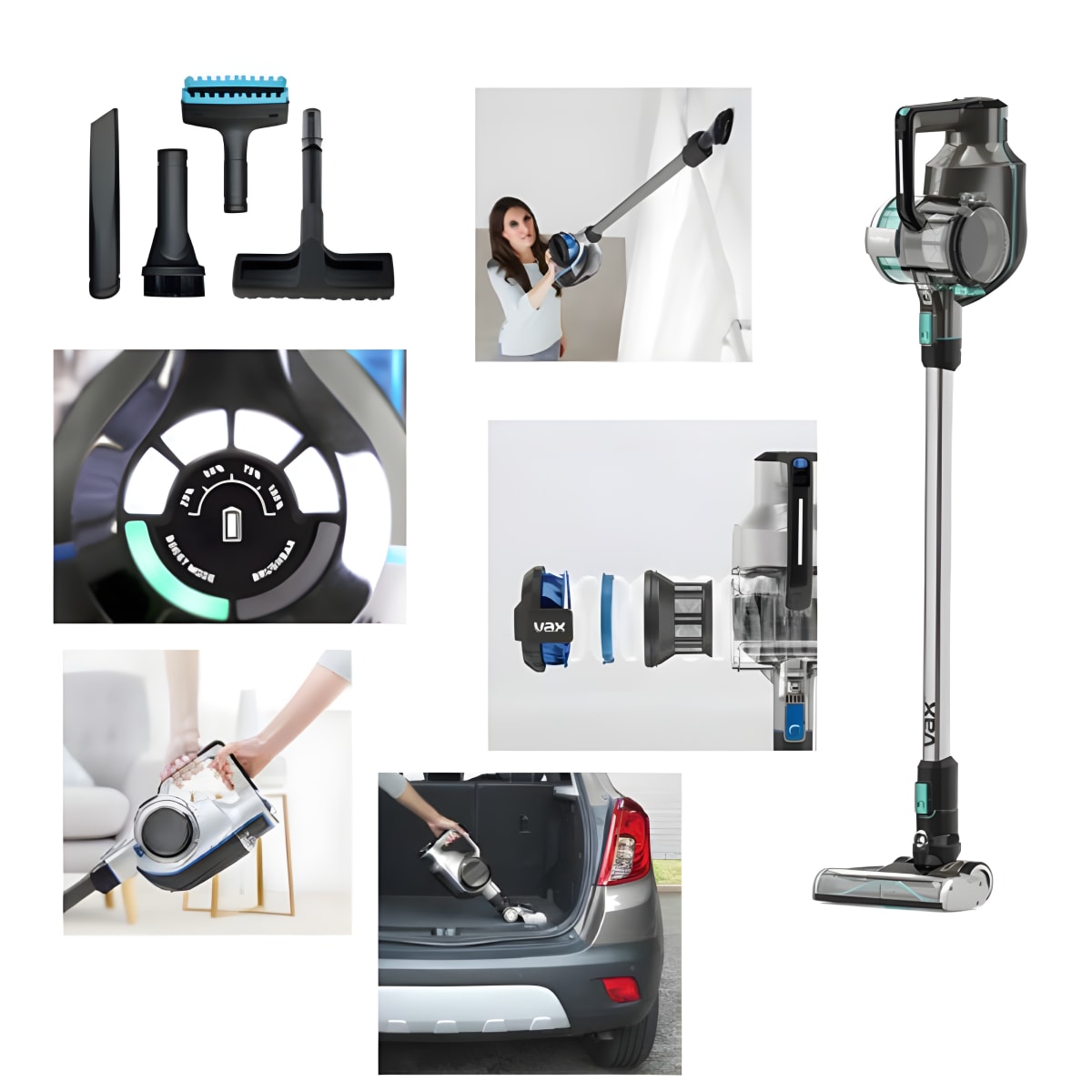 שואב אבק ציקלוני אלחוטי חזק עם אפשרות BOOST