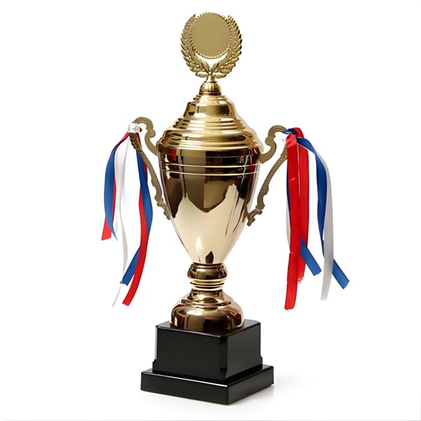 Large Golden Sports Trophy for Achievements & Recognition