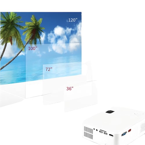 מקרן וידאו 3500 לומנס לתצוגה חדה עם חיבור WiFi