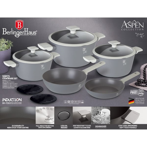 Aspen 5-Piece High-Quality Cookware Set for Easy Cooking