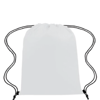 לבן - תיק שרוך מבד ממוחזר 20 ליטר מידות:34x42.5 ס"מ