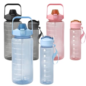 Motivational Water Bottle in Various Colors