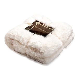 שמיכת פליז לבנה יוקרתית - מתנה מושלמת לעובדים