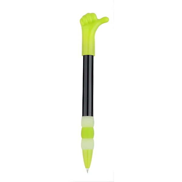 Green Plastic Pen with Comfortable Grip