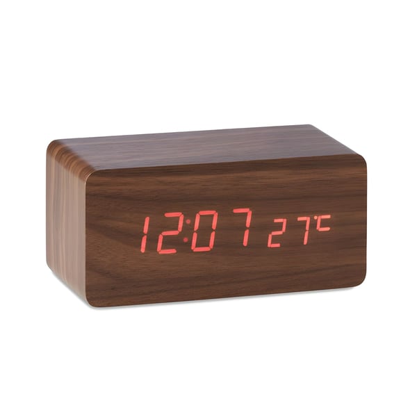 Wireless Charger with LED Alarm Clock and Temperature Display
