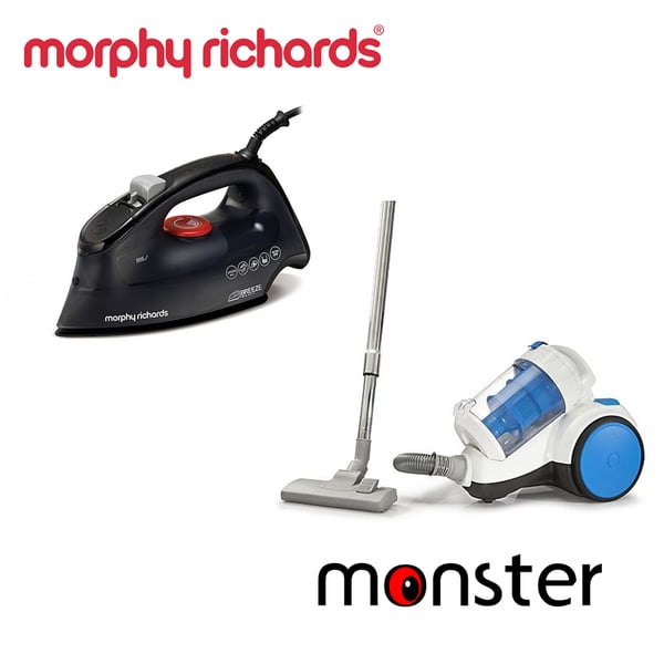 Powerful Multi-Cyclone Vacuum Cleaner and Steam Iron - Quality Corporate Gift