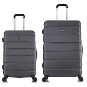 סט 2 מזוודות איכותיות קשיחות גודל 24+20 "  SWISS  כולל מנעול קודן