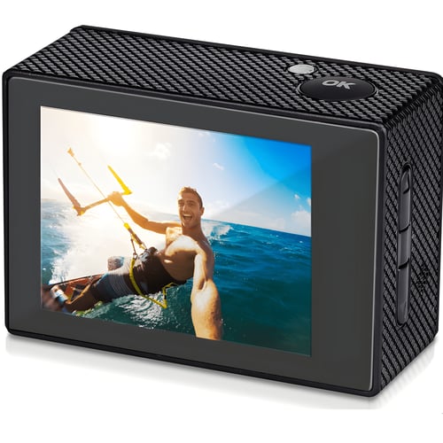 מצלמת ספורט עמידה במים HD Ready עם עדשה רחבה