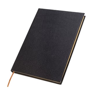 Luxury A5 Faux Leather Notebook with Gold Edge