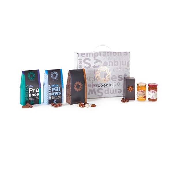 Premium Noga B Gift Set - Wildflower Honey, Jam & Pralines