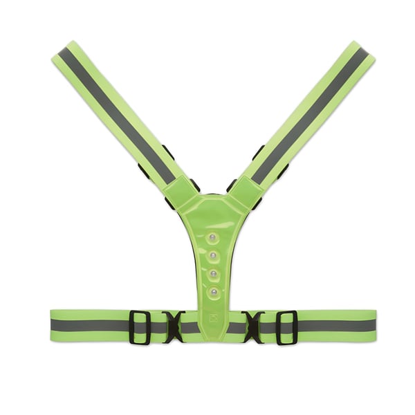 חגורת גוף מחזירה אור עם לד 360° מתכווננת
