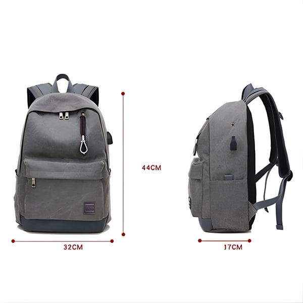 Durable and Modern Gray Backpack