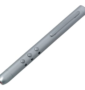 מצביע לייזר אדום עם שלט רחוק דורון למצגות