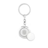 Flat Metal Key Ring with Token