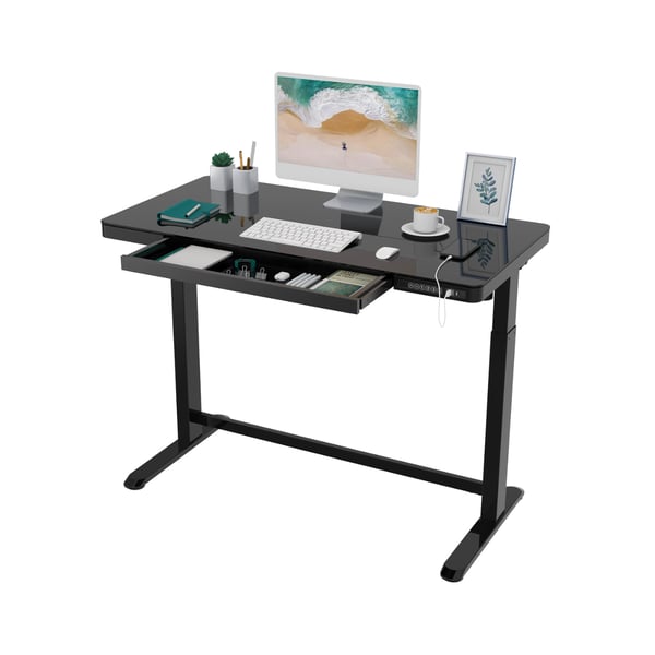Adjustable Smart Desk with Wireless Charging - SMARTER, 140 cm