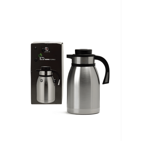 Polo Swiss Service Stainless Steel Thermos 2 Liters - Silver