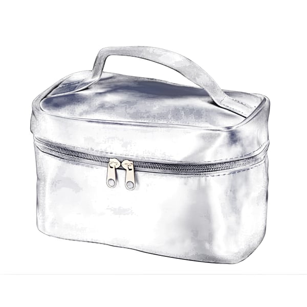 Makeup Bag with Built-in Mirror and Strap – Nina