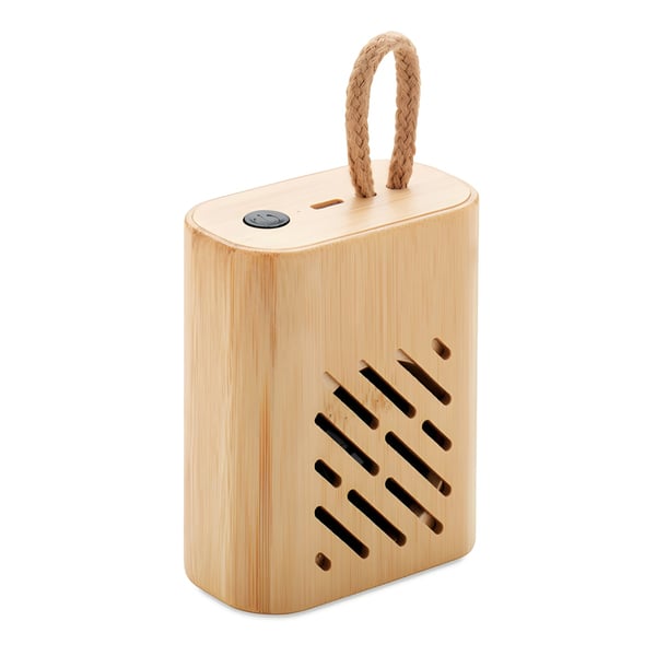 5.0 Wireless Bamboo Speaker with USB-C Charging
