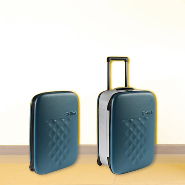 מארז של 2 מזוודות מטוס גמישות וקלות - מתקפלות ל-5 ס"מ בלבד מבית Rollink