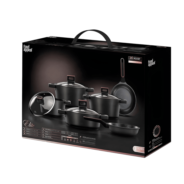 סט סירים יוקרתי 10 חלקים ELITE מבית פוד אפיל