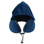 כרית צוואר נסיעות עם קפוצ'ון וזיכרון קצף בתיק PVC