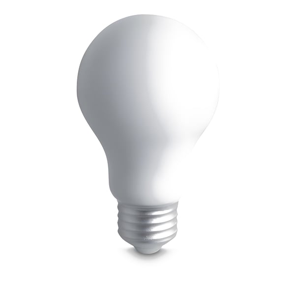 Stress Relief Light Bulb Shaped Stress Ball - Instant Calm PU