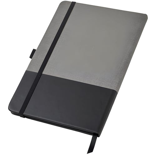 מחברת עסקים A5 מקום לעט סגירה עם רצועת גומי - שחור