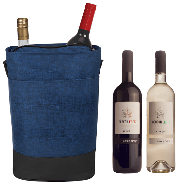 Perfect Holiday Gift Set with Cooler Bag and Wine Bottles