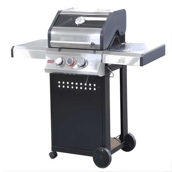 Premium 2+1 Burner Stainless Steel Gas Grill by Semicom