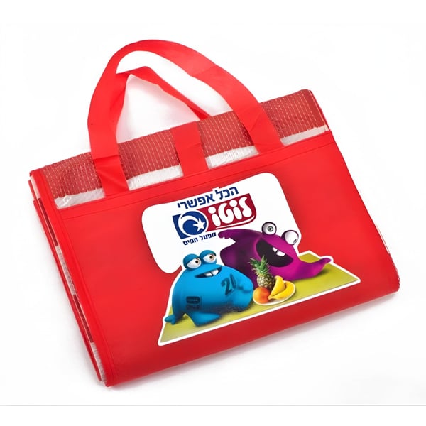 תיק קירור נייד עם דימוי צב וסנאי