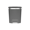50L Matt Grey Trash Can with Pedal EKO HANA