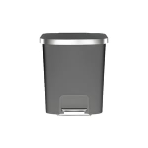 50L Matt Grey Trash Can with Pedal EKO HANA