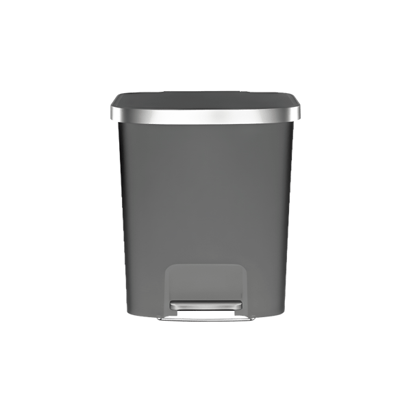 50L Matt Grey Trash Can with Pedal EKO HANA