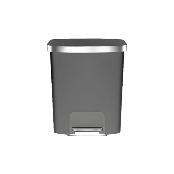 50L Matt Grey Trash Can with Pedal EKO HANA