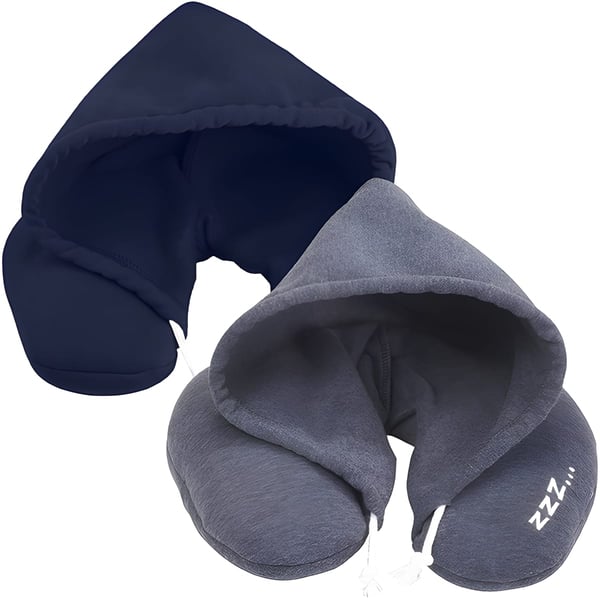 כרית צוואר נוחה עם קפוצ'ון מובנה - דגם סליפי