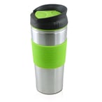 כוס תרמית נירוסטה עם חבק סיליקון – ללא החלקה