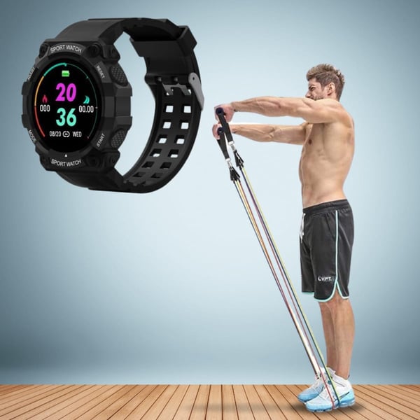 ערכה לספורטאים הכוללת שעון חכם וסט גומיות אימון