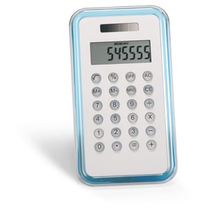 8-Digit Dual Power Calculator with Aluminum Cover