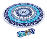 מגבת חוף עגולה פרנזים - סיאסטה צבעונית