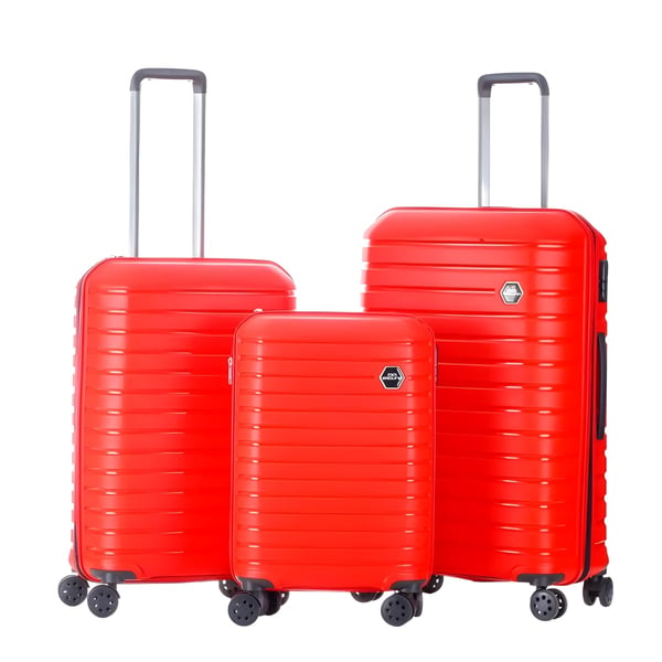 Set of 3 Durable VANILLE Luggage by Benaton