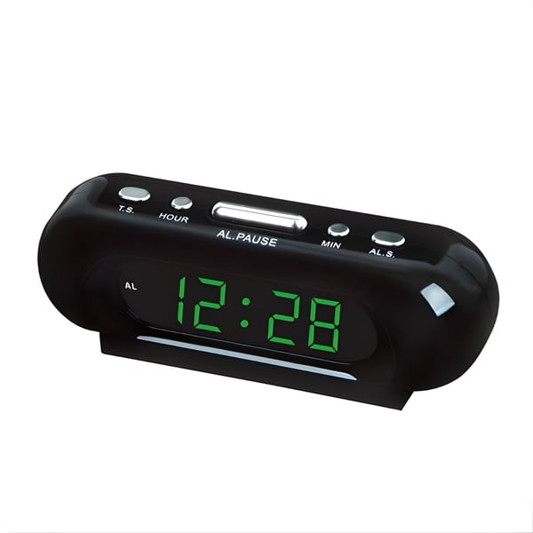 Green LED Electronic Alarm Clock