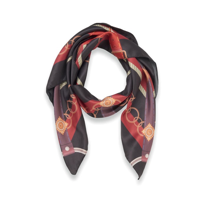 שָׁל מִשִּׁי פּוֹלִיאֶסְטֶר מְמוּחְזָר בְּעִיצוּב מְיוּחָד