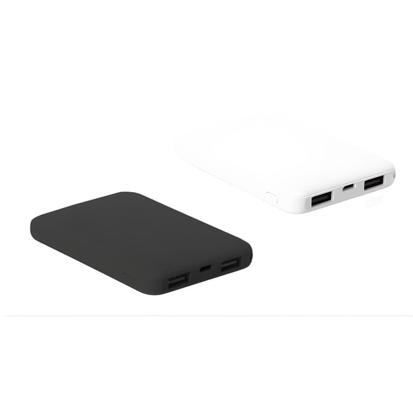 Portable Backup Battery with 2 USB Ports and Compact Design