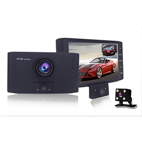 מצלמת דרך לרכב עם 3 עדשות FHD