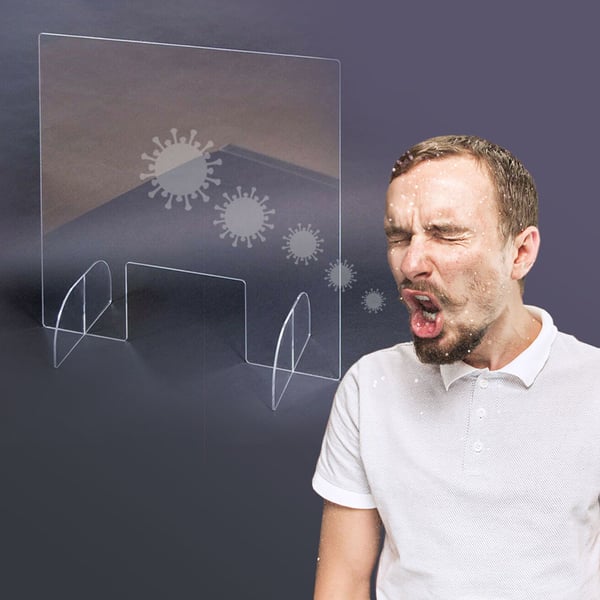 מסך הפרדה שקוף איכותי לפגישות