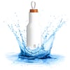 570ml Stainless Steel Thermos Bottle with Wooden Lid & Silicone Handle by H2O-Pro