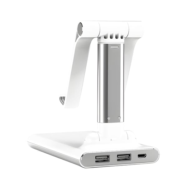 Foldable Phone Stand with 6,000mAh Rechargeable Battery