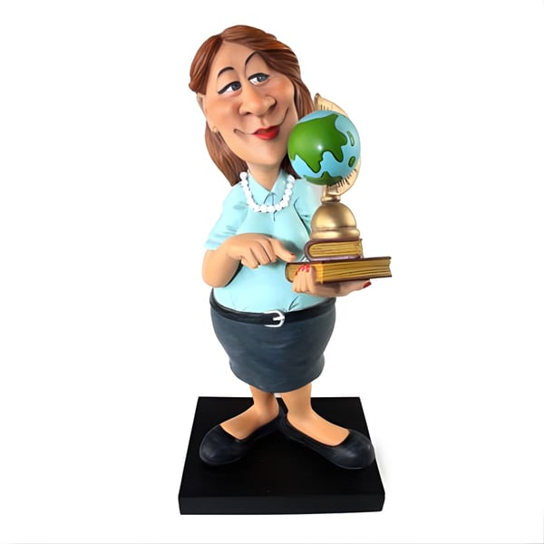 Impressive and Unique Teacher Sculpture - Perfect for Any Classroom or Office