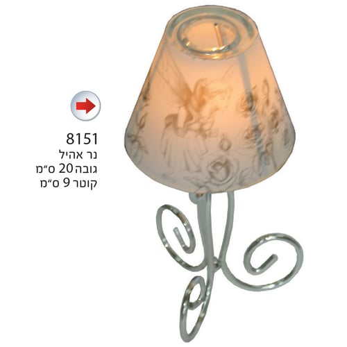 נר אהיל במארז PVC שקוף - מתנה שמחממת את הלב